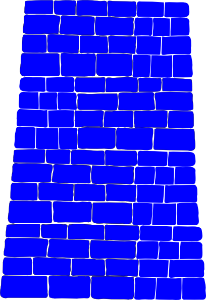 Blue Brick Wall Clip Art at Clker.com - vector clip art online, royalty
