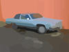 Old Blue Cadillac In Richmond Vector Clip Art