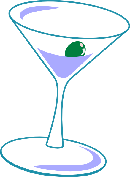 Simple Martini Glass Clip Art at Clker.com - vector clip art online ...