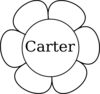 Carter Window Flower 1 Clip Art