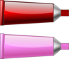 Color Tube Red Pink Clip Art