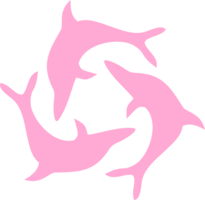 Pink Dolphin Vicki Clip Art