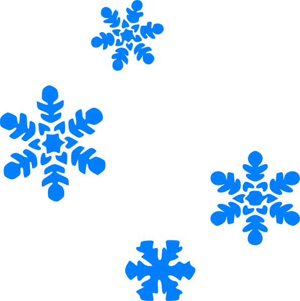 Lt Blue Snow Flakes Clip Art at Clker.com - vector clip art online