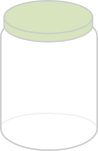 Plain Dream Jar Light Green Clip Art