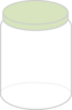 Plain Dream Jar Light Green Clip Art