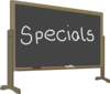 Chalk Board Specials Clip Art