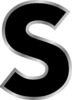 Letter S Black Clip Art