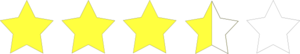 3.5 Star Rating Clip Art