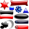Glossy Glassy Collection Clip Art