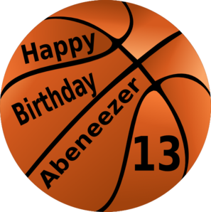 Happy Birthday Basketball Ab Re Clip Art