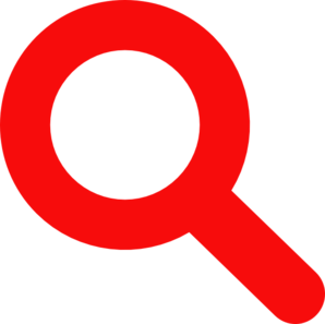 Search Icon Red Clip Art