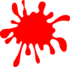Red Splatter Clip Art