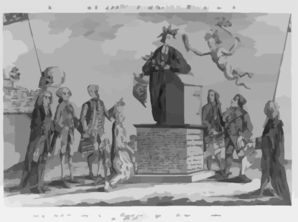 The Statue, Or The Adoration Of The Wise-men Of The West Clip Art