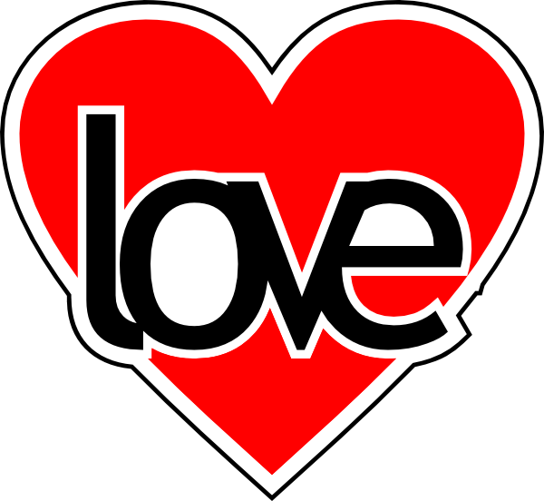 Love Heart Clip Art at Clker.com - vector clip art online, royalty free