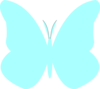 Bright Butterfly Turquoise Clip Art