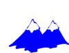 Mountain Blue Logo Clip Art