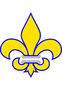 Fleur De Lis Gold With White Clip Art
