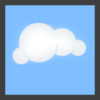 Cloud Blue Background 72px Clip Art