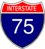 I-75 Sign Clip Art