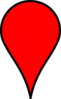 Google Maps Icon - Blank Red Clip Art