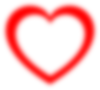Fuzzy Red Heart Outline Clip Art