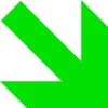 Trenddown-green Clip Art