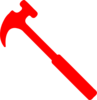 Red Hammer Clip Art