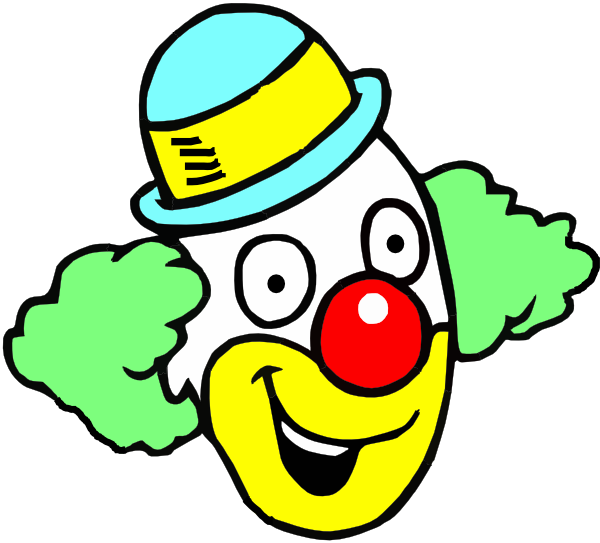 Happy Clown Face Clip Art at vector clip art online