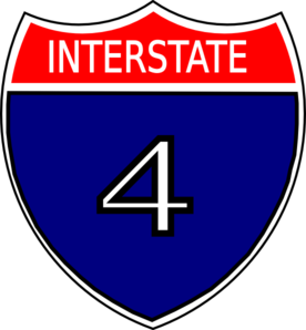 I-4 Sign Clip Art