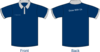 Polo Shirt Sleeves Navy Blue3 Clip Art
