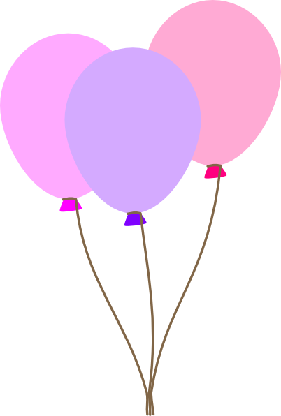 Girl Ballons Pink Clip Art at Clker.com - vector clip art online