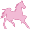 Pink Horse  Clip Art