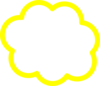 Yellow Cloud Clip Art