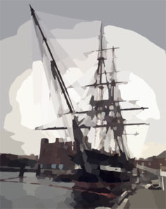 The U.s. Navy S Sailing Ship Uss Constitution, The World S Oldest Commissioned Warship, Will Celebrate Her 199th Anniversary On October 21st, 1996 Clip Art