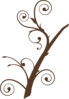 Brown Branch Leaves Clip Art