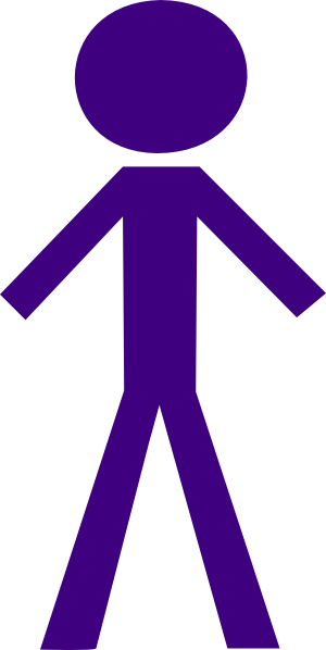 Purple Stick Man Clip Art at Clker.com - vector clip art online