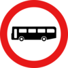 Roadsign No Buses Clip Art