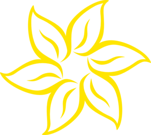 Yellowish Flower Clip Art