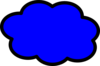 Cloud Blue  Clip Art