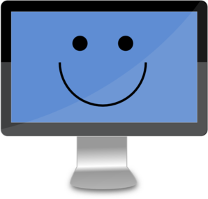 Happy Computer Screen Clip Art at Clker.com - vector clip art online