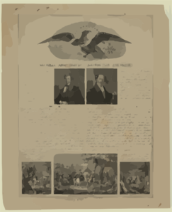 National Democratic Republican Nomination  / Lith. Of Endicott, 152 Fulton St., New York. Clip Art