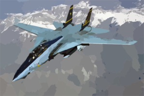 An F-14 Tomcat Embarked Aboard Uss Harry S. Truman (cvn 75) Flies A Combat Mission In Direct Support Of Operation Iraqi Freedom. Clip Art