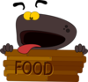 Hungry Dog Character Clip Art