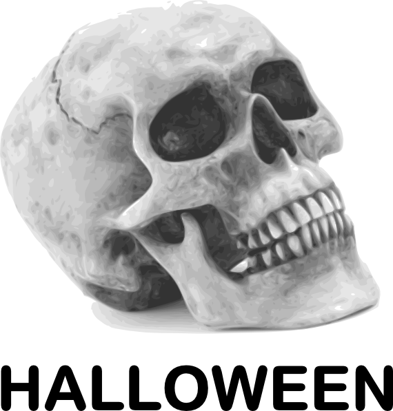 Halloween Skull Clip Art at Clker.com - vector clip art online, royalty