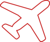 Red Plane Clip Art