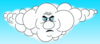 Mad Cloud Clip Art