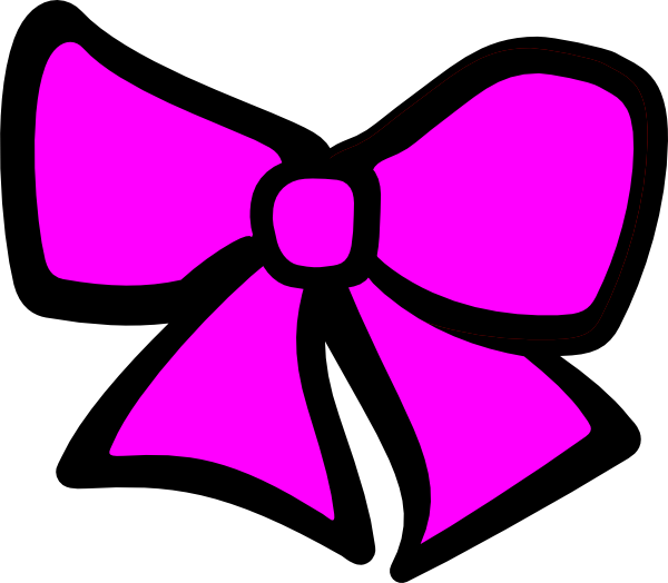 Pink Hair Bow Clip Art at Clker.com - vector clip art online, royalty