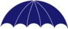 Umbrella Overarch Blue Cap Clip Art