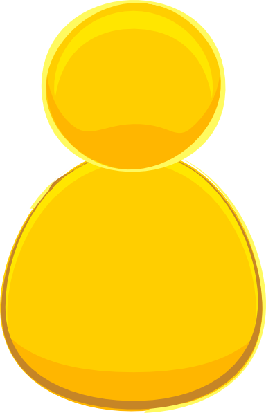 Download Single User Yellow Clip Art at Clker.com - vector clip art online, royalty free & public domain