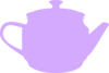 Tea Pot Purple Clip Art